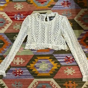 Reformation Lace Crop Top Size 4